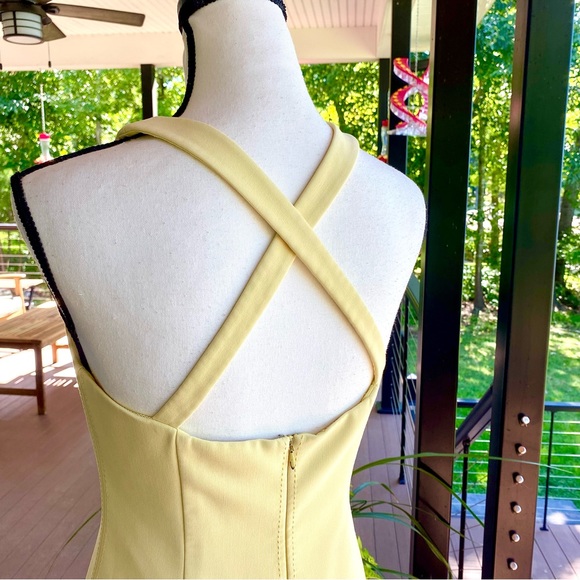 Elizabeth and James โImogenโ dress โ size 8 , Pale Yellow ! BEAUTIFUL ๐โฅ๏ธ๐ฉท - Picture 7 of 16